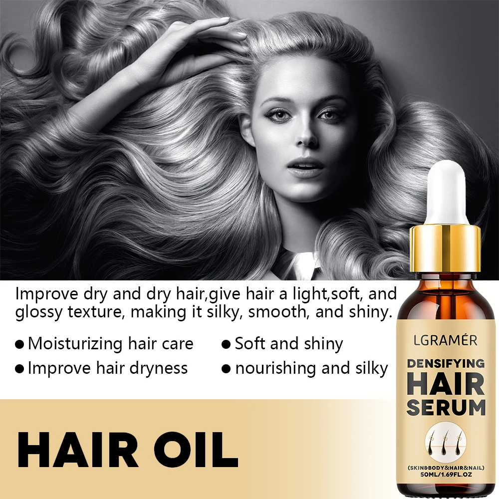 Hair Growth Serum Fast Growing Hair Essential Oil Beauty Hair Care 30/50ml Dense Regrowth Ginger Hair Promoting Regeneration