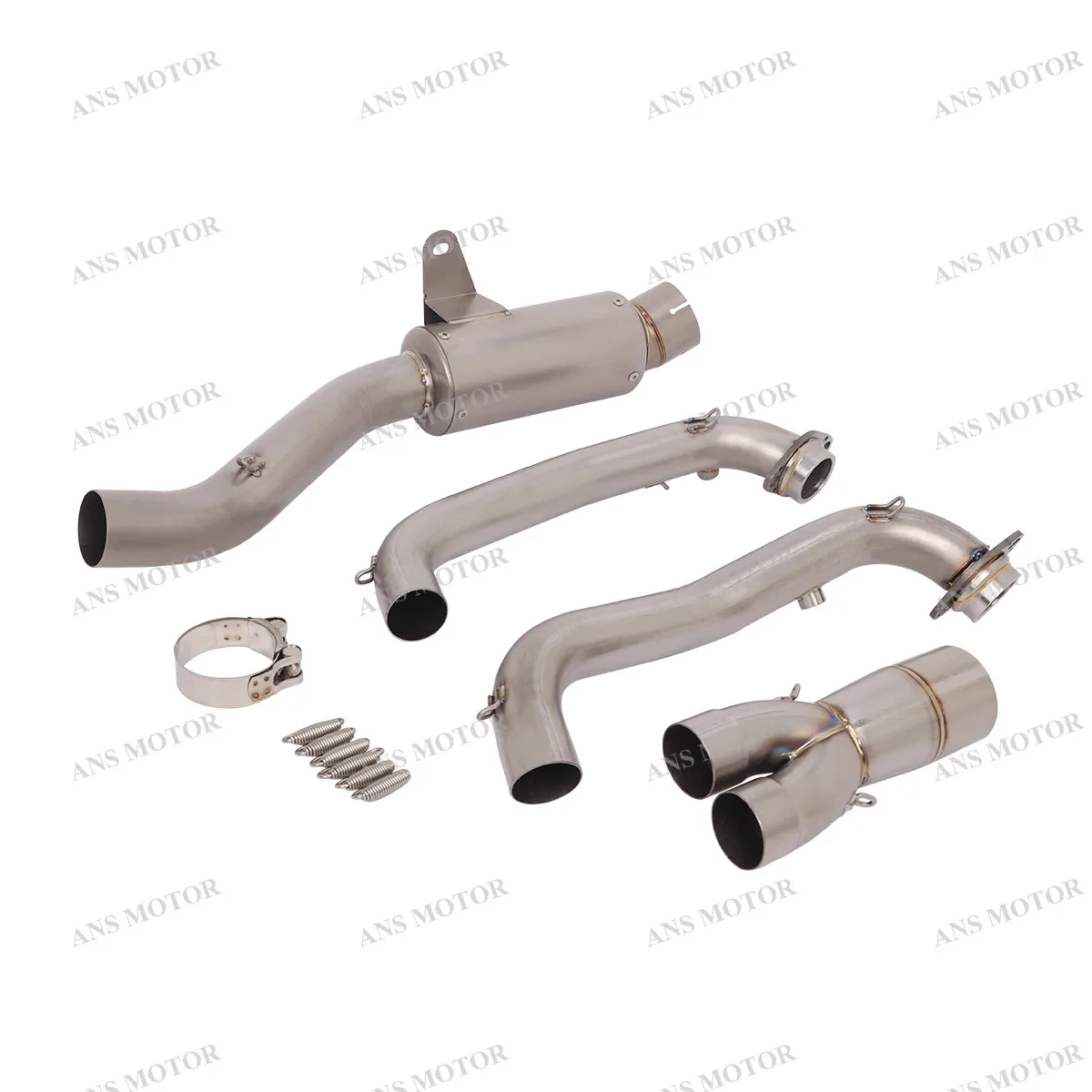 For Aprilia RS660 TUONO 660 2021-2024 Motorcycle Exhaust Front Link Pipe Slip On 51mm Mufflers Pipe Titanium Alloy