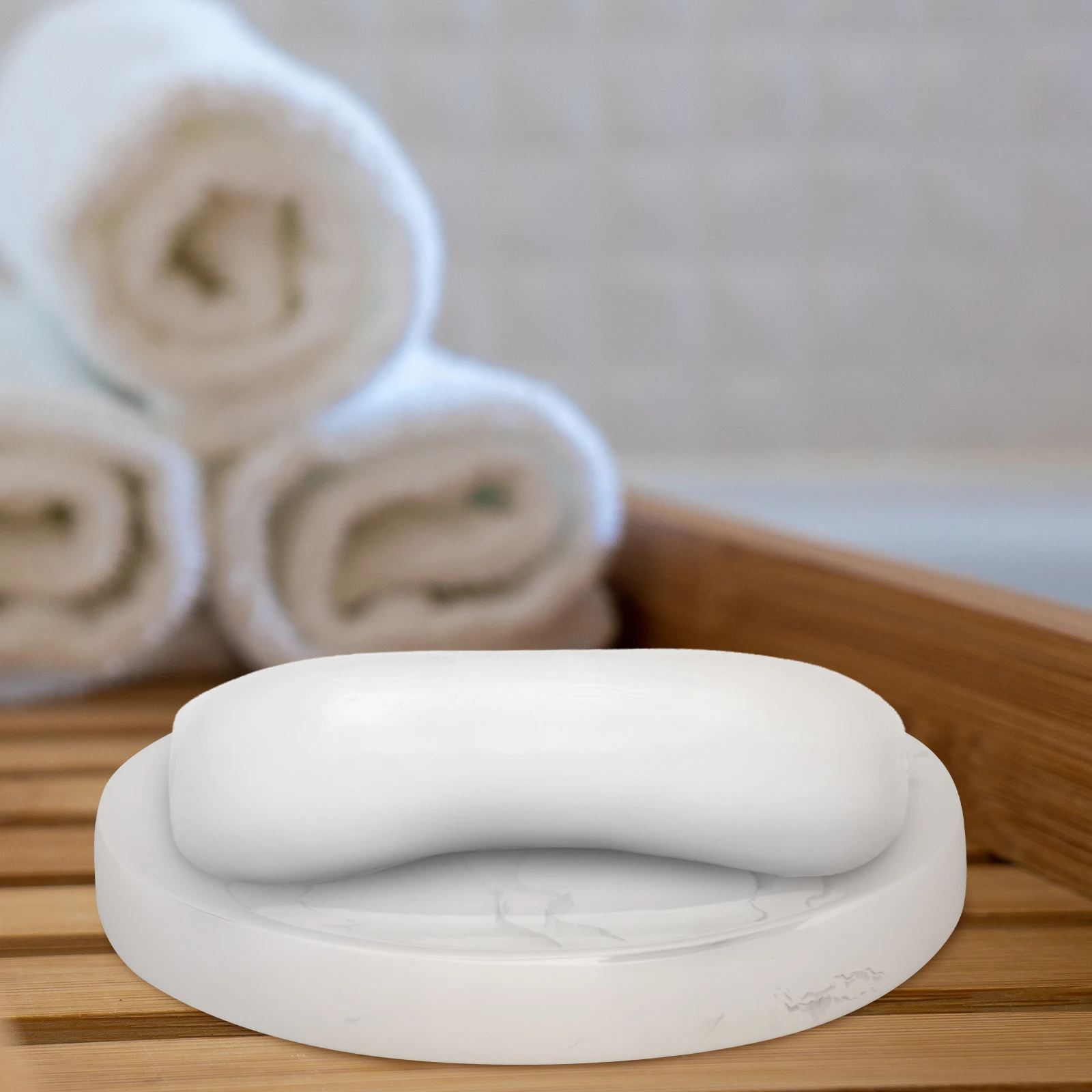 1 قطعة طبق الصابون نمط الرخام الراتنج مقاوم للماء خدش الصابون صينية تخزين للحمام المطبخ دش ديكور المنزلية #5