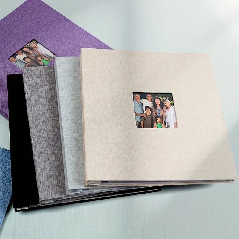 Album Self-adhesive 40 page scrapbook album DIY picture book, family baby and wedding gifts, gift pens and plastic scrapers