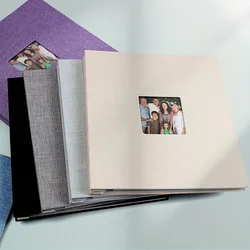 Album Self-adhesive 40 page scrapbook album DIY picture book, family baby and wedding gifts, gift pens and plastic scrapers