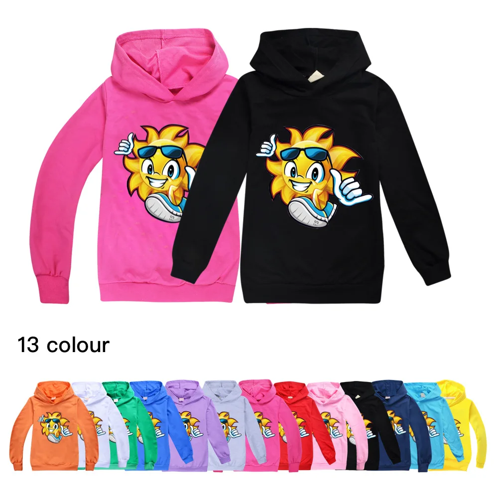 Children Cotton Costume Fun Squad Gaming Print Pullover Spring Fall Girls Kids Clothes Funny Hoodies Teen Baby Boys Sweatshirt