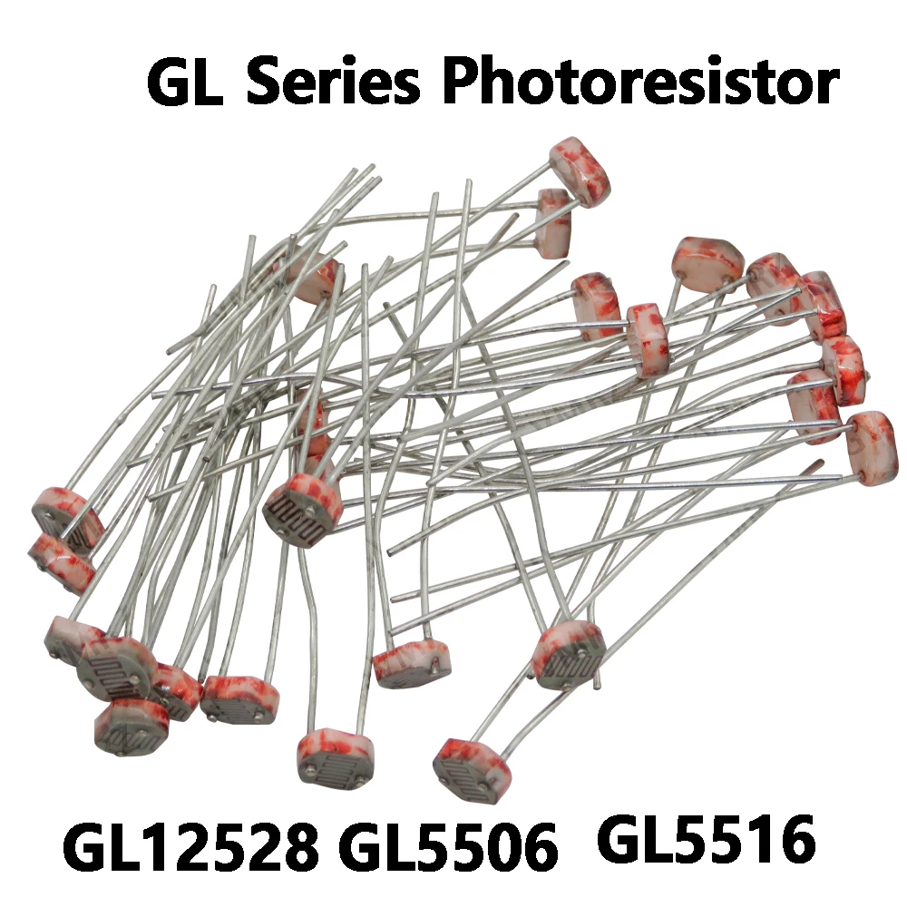 GL5516 GL5528 GL GL5537 GL5539 GL5549 Series Photoresistor Light Dependent Resistor LDR GL12528 GL5506