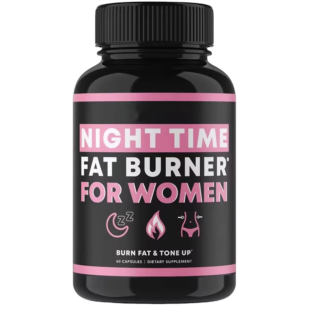 Night Time Fat Burner Supplement for Women, Belly Fat Burner & Tone Up Pills for Bloating & Metabolism, Appetite Suppressant view 6