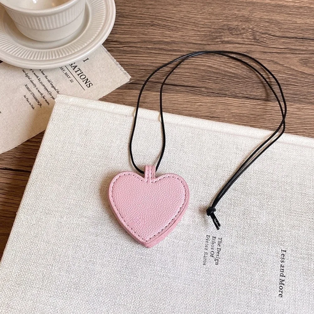 

Anti-lost Heart Magnetic Glasses Bag Sunglasses Storage Eyeglass Clip Pu Leather Lanyard Glasses Clip Necklace Neck Hanging
