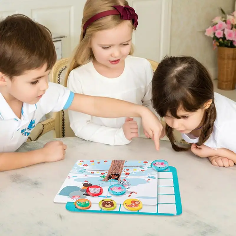 Juegos de mesa divertidos, juego de madera, rompecabezas pequeño, juegos interactivos para niños, juegos de mesa, material didáctico, juguetes educativos de aprendizaje para niños