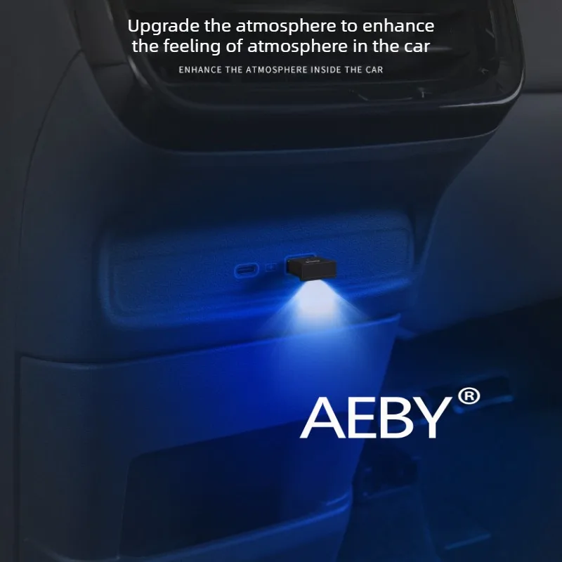 AEBY For BYD Atto 2 Smart Driving Editio 2024-2025 USB Car Ambient Light,Easy Plug & Play,Multi-Color Ambient Lighting Kit