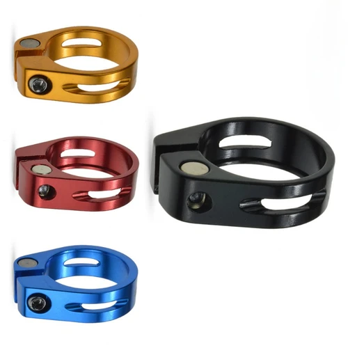 Abrazadera para tija de sillín de bicicleta, tubo de aleación de aluminio para sillín de bicicleta de montaña, accesorios para bicicleta de carretera, 31,8mm, 35mm