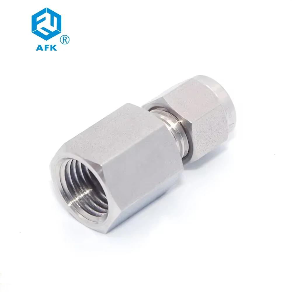

3/8in Tube to 1/4in PT Female Compression Connector SS316 Ferrules Tube Fittings for Plumbing And Piping Systems