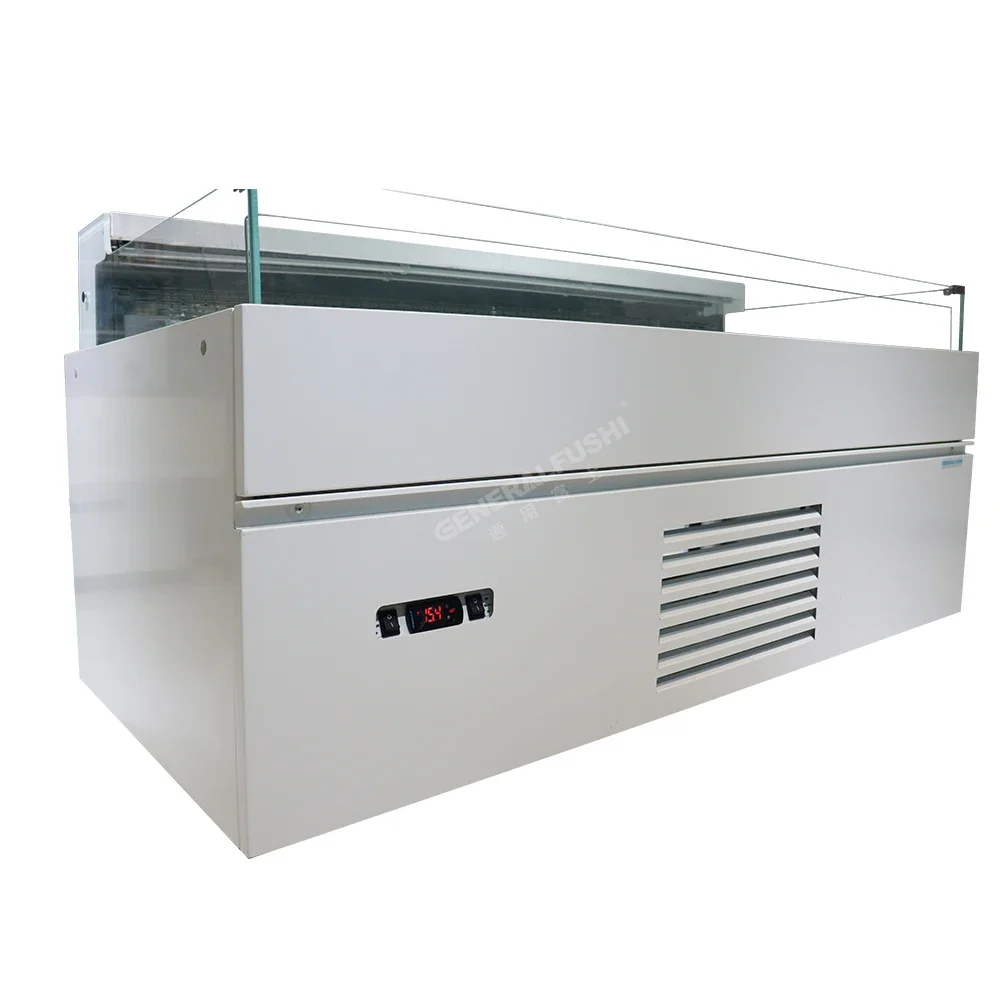 

6ft open Refrigerators for Cakes with Straight Glass Display showcase for Bakery refrigerator refrigeration equipment