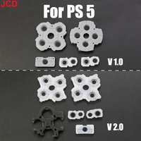 JCD 1 Set Silicone Conductive Rubber Adhesive Button Pad Keypads for PS5 1.0 2.0 V1 V2 BDM-020 Controller Gamepad Accessories