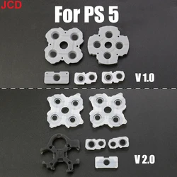 JCD 1 Set Silicone Conductive Rubber Adhesive Button Pad Keypads for PS5 1.0 2.0 V1 V2 BDM-020 Controller Gamepad Accessories