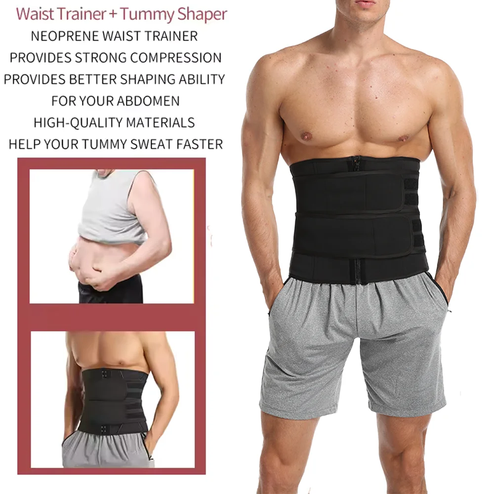 メンズウエストトレーナーネオプレンボディシェイパーベルト、ス - Sweat Waist Trainer Belt Neoprene のレビューと価格