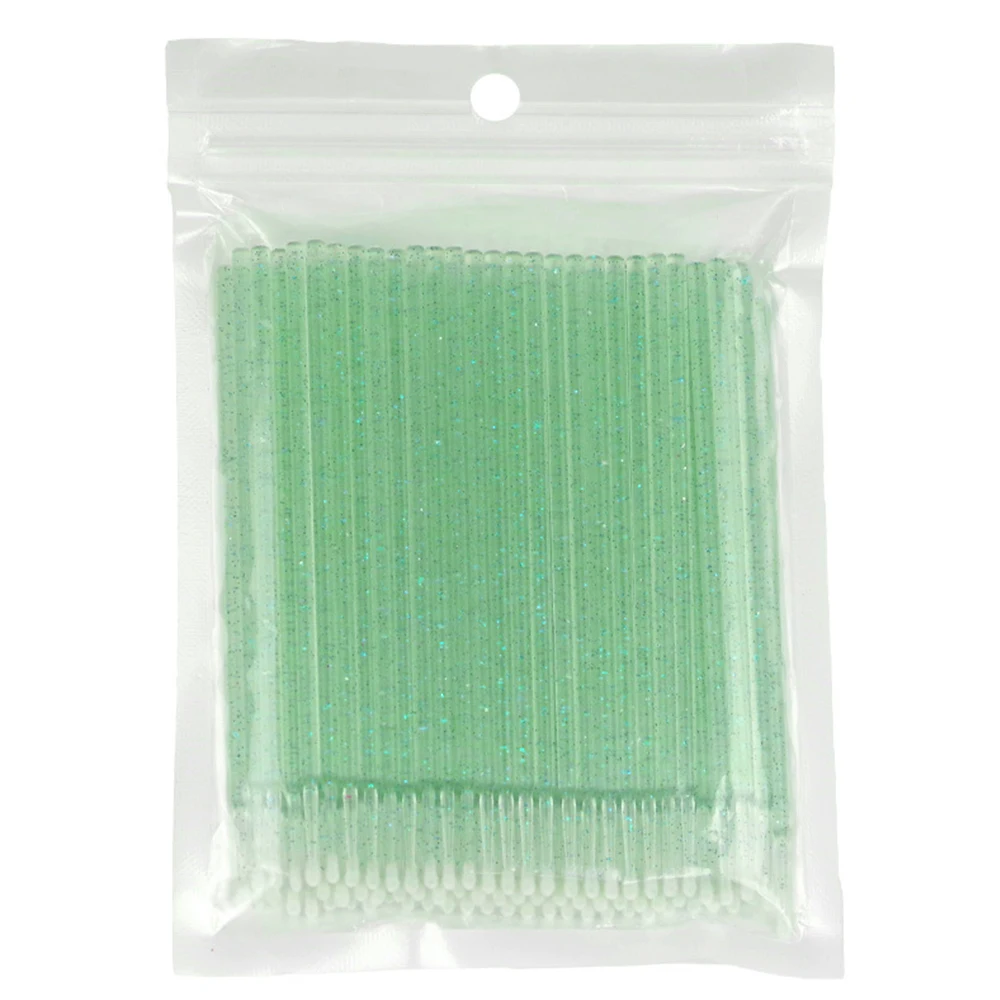 100 stücke Wimpern Reinigung Pinsel Micro Baumwolle Tupfer Individuelle Entfernen Make-Up Pinsel Wimpern Microbrush Schönheit Sauber Werkzeuge