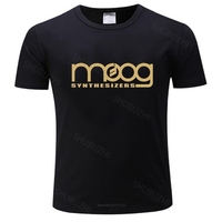 New t shirt black tops for men Moog Synthesizer black short sleeve tee shirt men summer tee-shirt summer teeshirt plus size