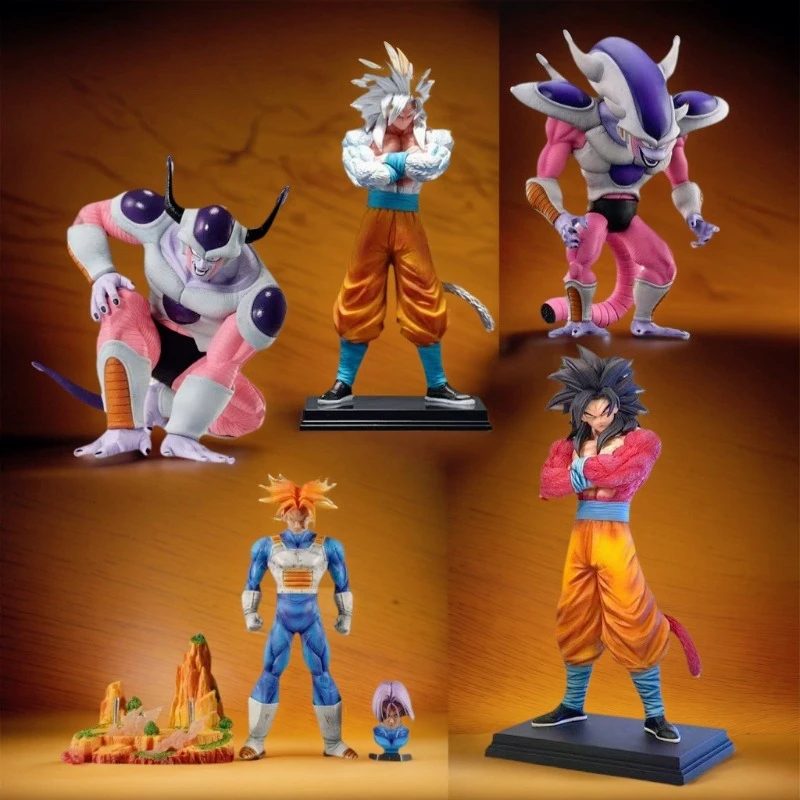 

Anime Dragon Ball Super Saiyan Figure White God Model Son Goku Ultra Instinct Gotenks Action Figure PVC Desktop Decoration Toys