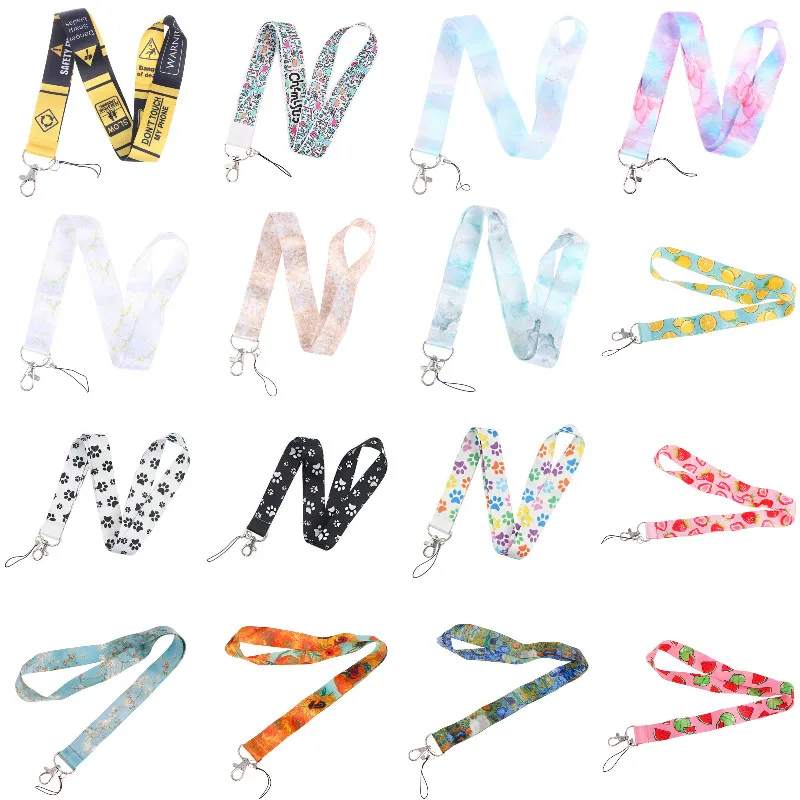 1pc Cute Neck Strap Lanyards Keychain Badge Holder ID Card Pass Hang Rope Lariat Lanyard for Key Rings Accessories DIY Hang Rope