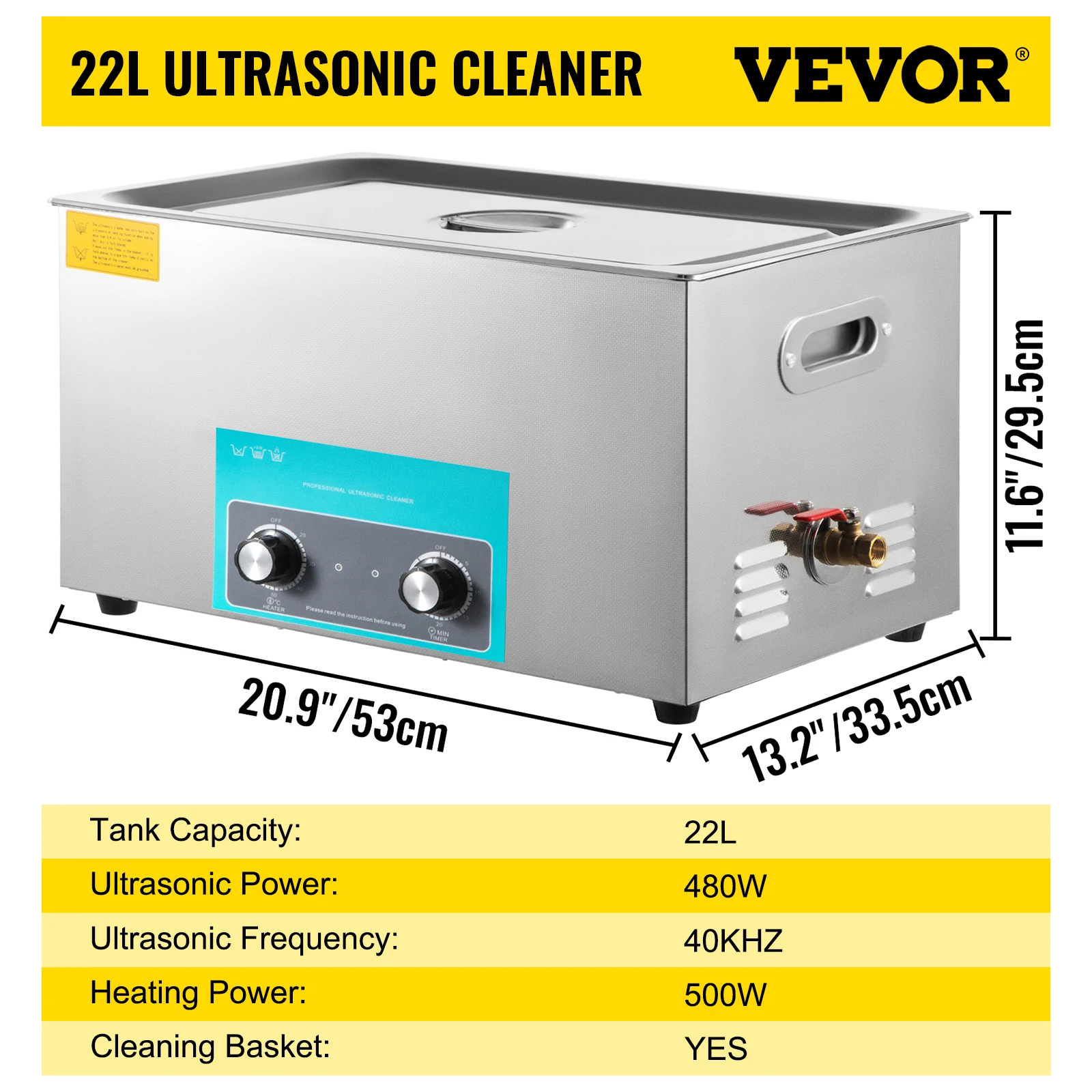 SucceBuy 3L 6L 10L 15L 22L 30L Elektrische Ultrasone Reiniger Draagbare Wasmachine Lave-Dishes Echografie Thuis kantoor Apparaat