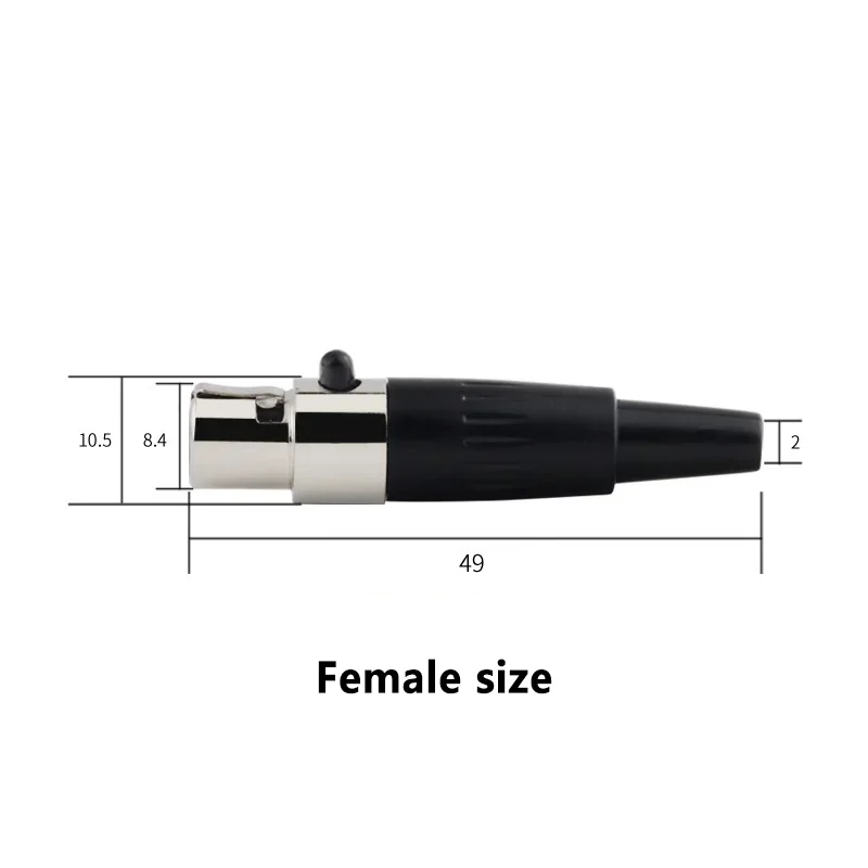 Mini XLR Female/Male Plug 3/4/5/6Pin Small XLR Female Male Socket for Cable Soldering Audio Connector for MIC Soldering Straight