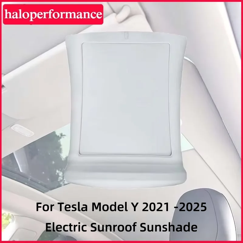 Car Electric Sunroof Sunshade Glass Sun Visor Cool Protection for Tesla Model Y 2021-2025 Auto Modification Interior Accessories