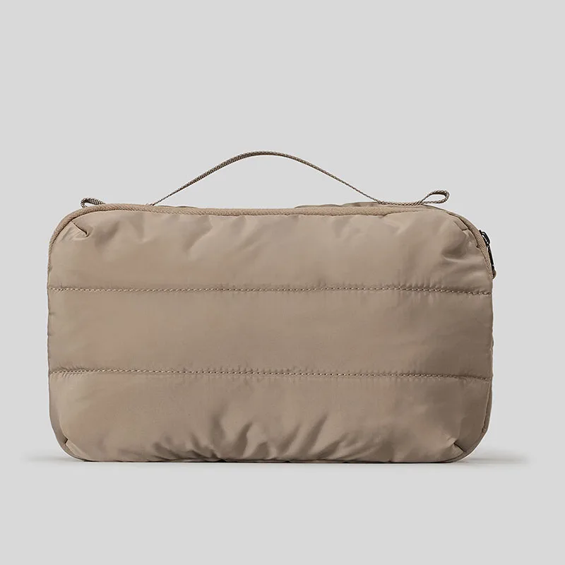Casual Quilted Padded Square Shoulder Bags Creative Can Hold Kettle Outdoor Crossbody Bag Lightweight Nylon Puffer Bag for Women