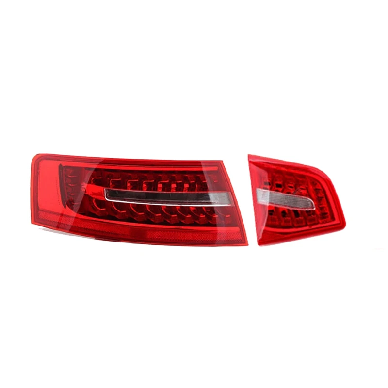 LED Tail Light For  A6 C6 Sedan 2009 2010-2011 Rear Brake Stop Lamp (Inner+Outer)