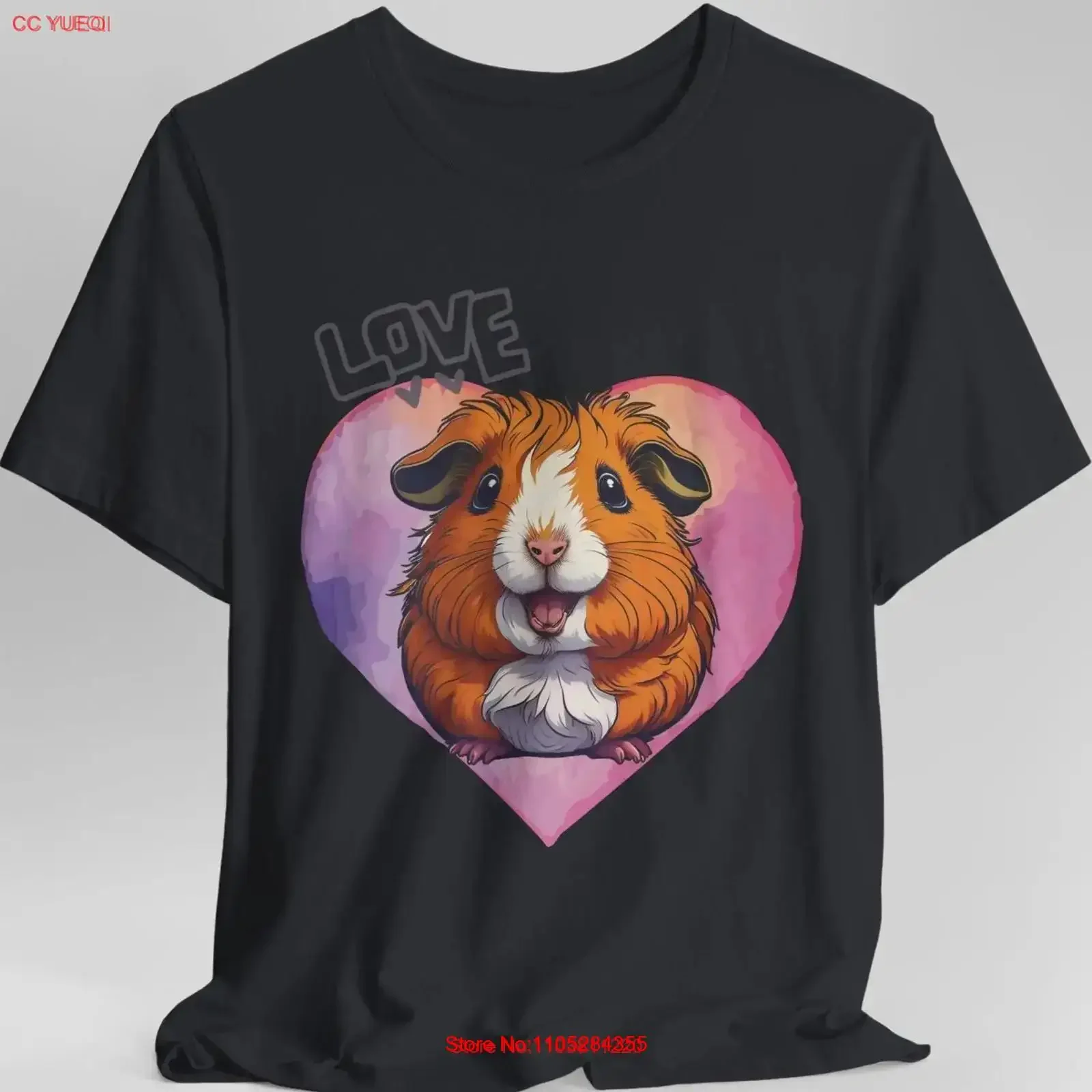 Guinea Pig Lover T Shirt Cute Pet Animal Funny Rodent Top for Owner Pocket Apparel vintage Washed Comfortable Breathable