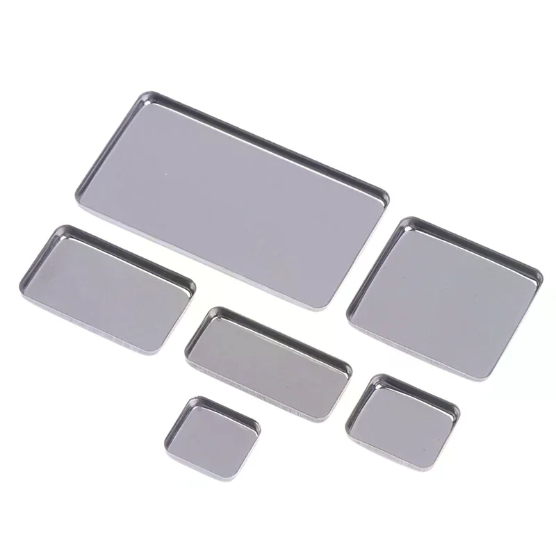 5/10Pcs Empty Square Eyeshadow Tin Pans Metal Makeup Palette Cases for Powder Storage