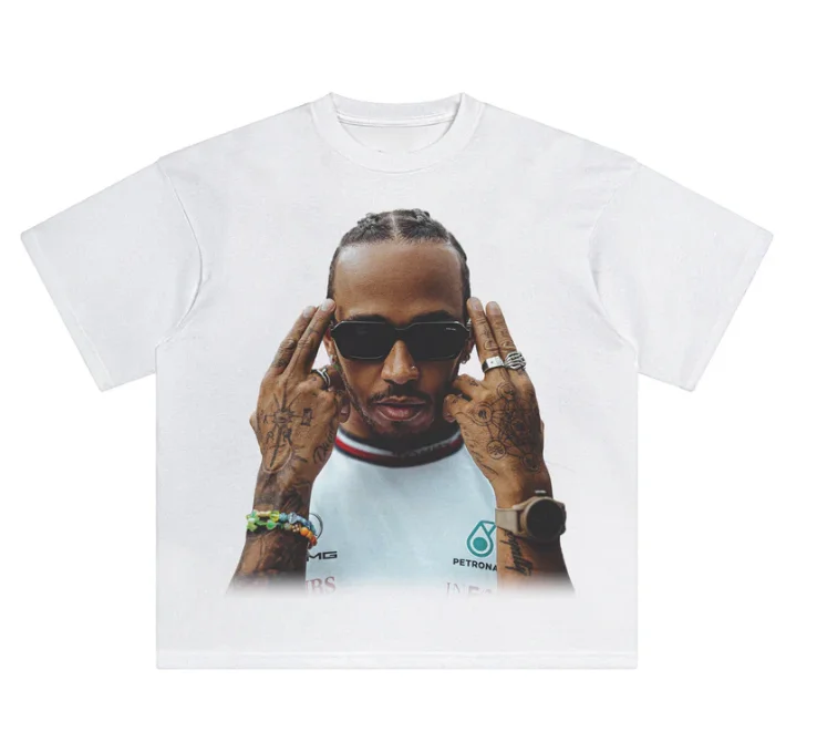 Camiseta Y2K de algodón puro con estampado de Lewis Hamilton para hombres y mujeres, gran oferta, camisa clásica cómoda de manga corta, verano 2026