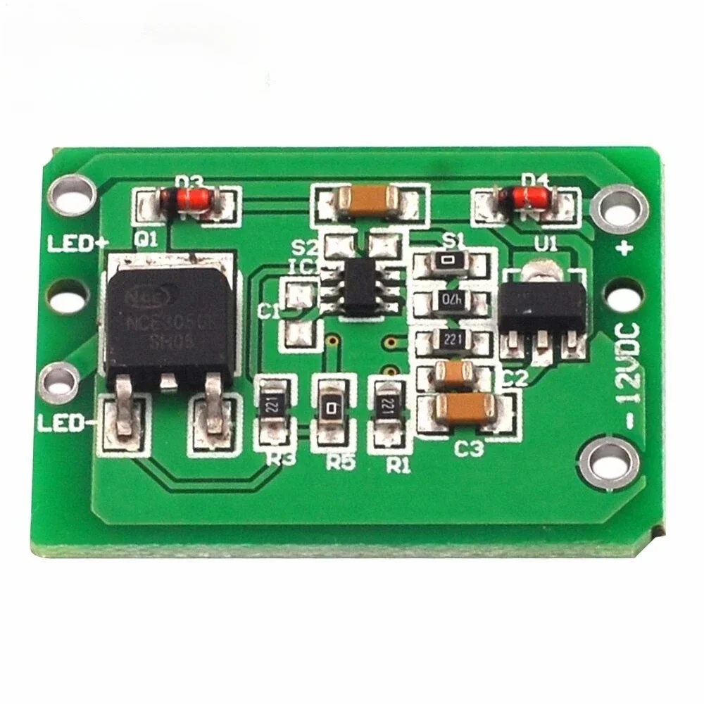 10pcs 12V Capacitive Touch Switch Sensor Module Push Button Touching Key Module Jog Latch With Relay DC 6-20V 3A