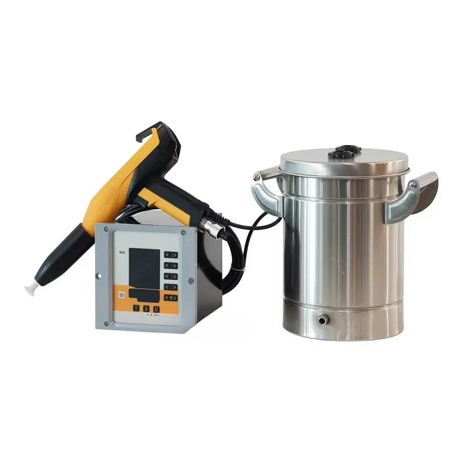 Laboratory Por  Electrostatic Small Powder Coating Machine Spray   with 10L Mini Powder Hopper