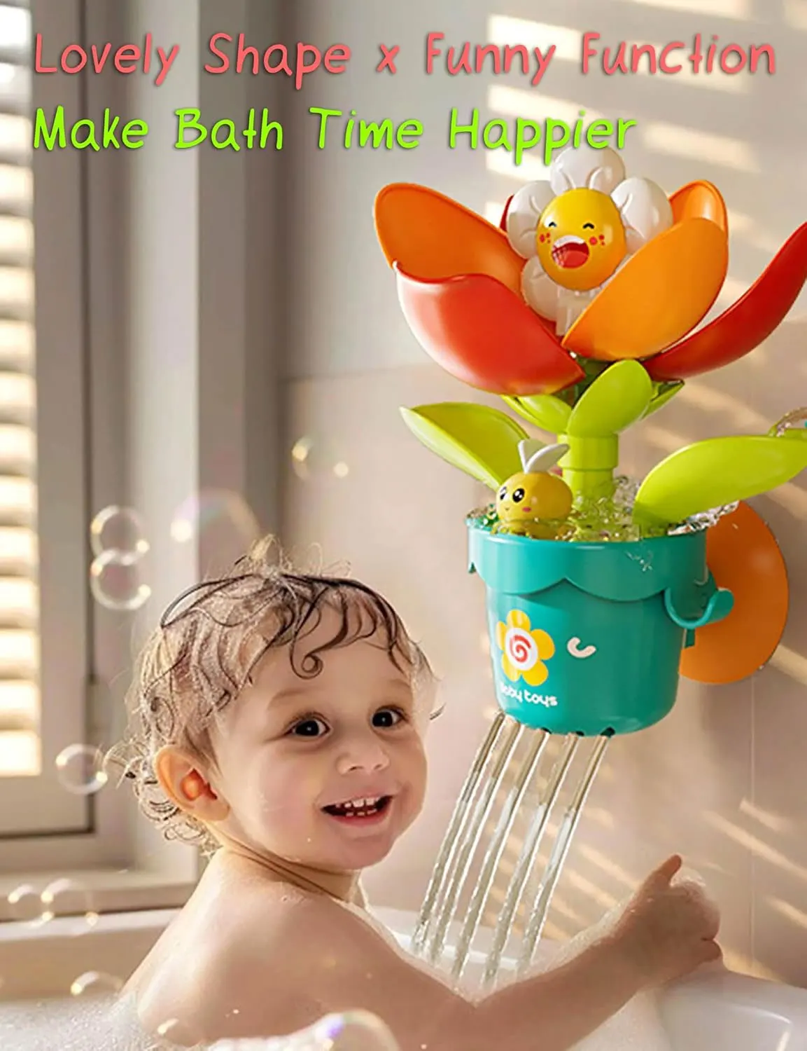 Wassersprinkler, Blumen-Gießkanne, Spielzeug für Kleinkinder, Kinder, Outdoor, Garten, Baby, lustiges Duschspray, Badespielzeug