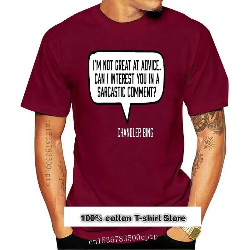 Camiseta con frase de Chandler Bing para hombre, ropa de amigos, camiseta