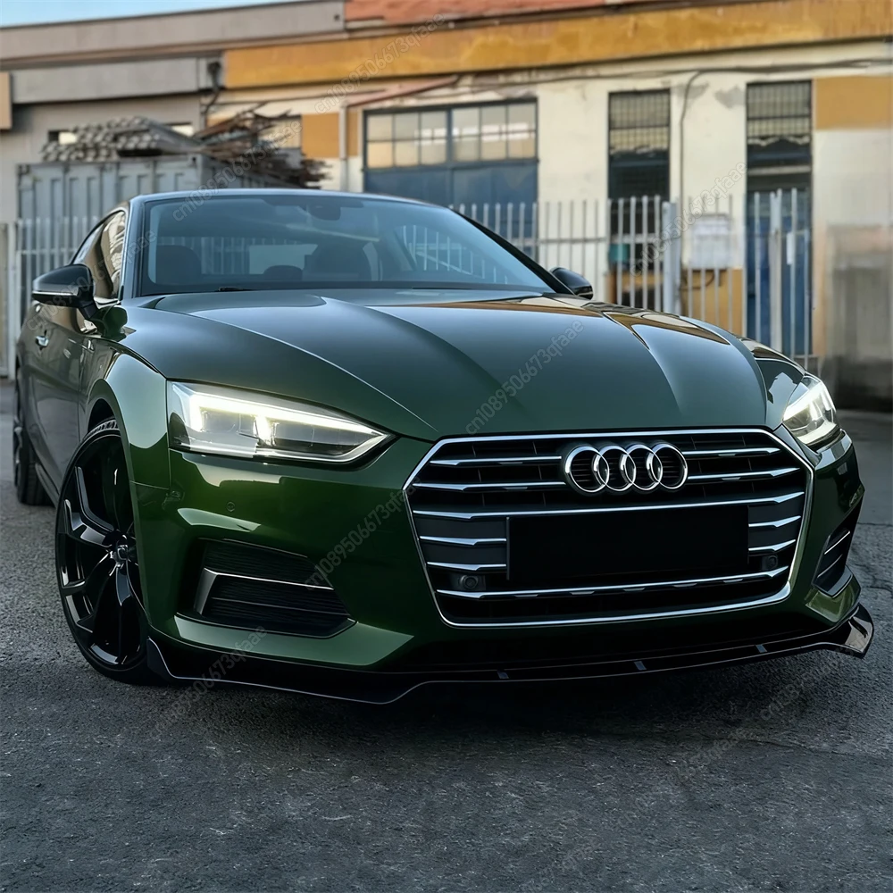 

Глянцевый черный автомобильный передний бампер, спойлер, разделитель, диффузор, модернизация для AUDI A5 F5 B9 TFSI TDI Non S-line 2017-2019 Pre-LCI