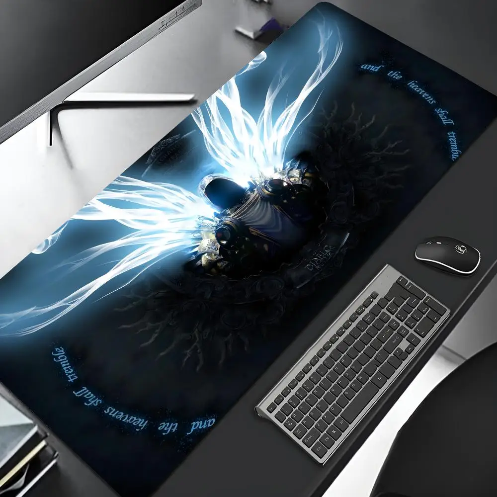 DiabloS III Mouse Pad Edge Big Gaming Locking Computer Gamer Large Rubber Art Mousepad Laptop Cute Desk Mat