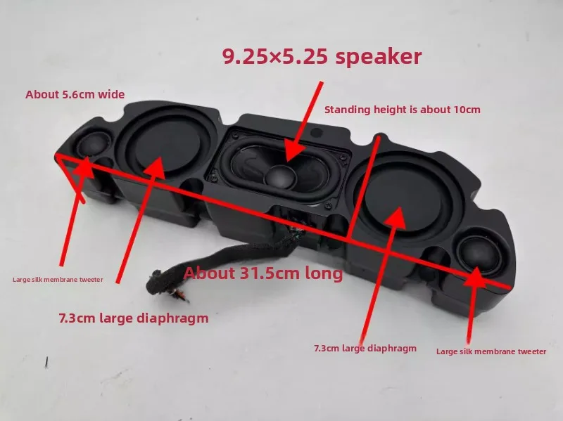 

SOTAMIA 1 шт. двусторонний трехместный динамик пассивный динамик 4 Ом 40 Вт DIY Bluetooth настольный динамик домашний кинотеатр звуковая система