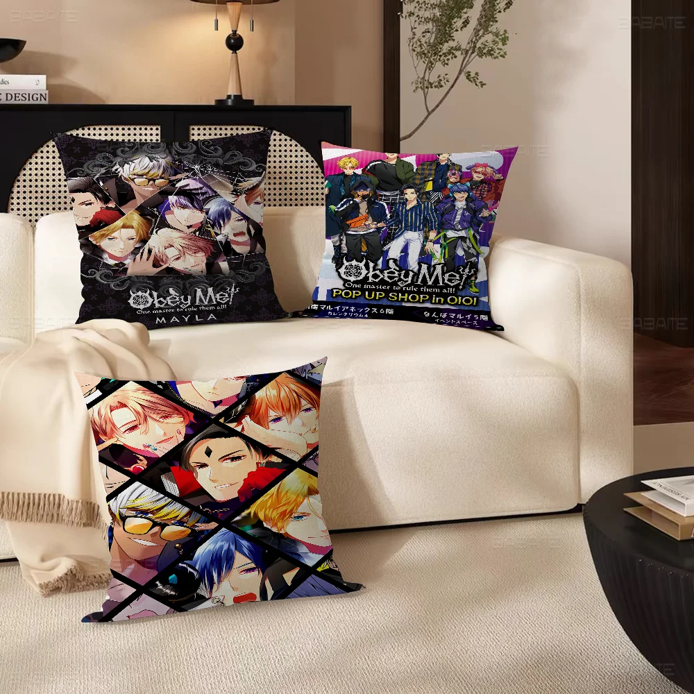 Game O-Obey Me Anime Pillow Cover Sofa Cushion Cover Home Room Decoration Children Gift