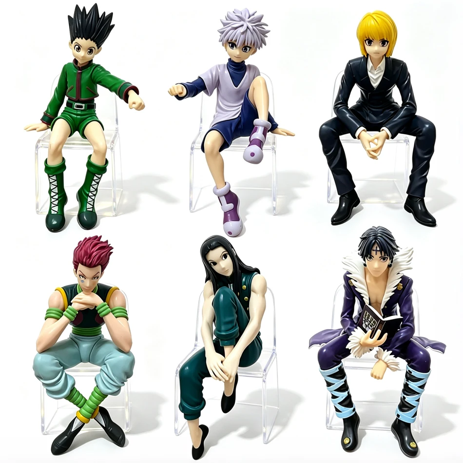 Anime Hunter × Hunter Figur 13cm Hisoka Morow Chrollo Lucilfer Kurapika Killua Zoldyck Gon Freecss Actionfigur PVC-Modell Spielzeug Geschenk