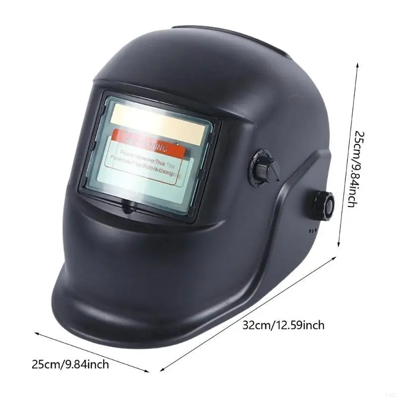 Large View Auto Darkenings Welding Helmets For Optimals Visual Claritys Fast Response Welding Shield Comfortable Use Y4QC