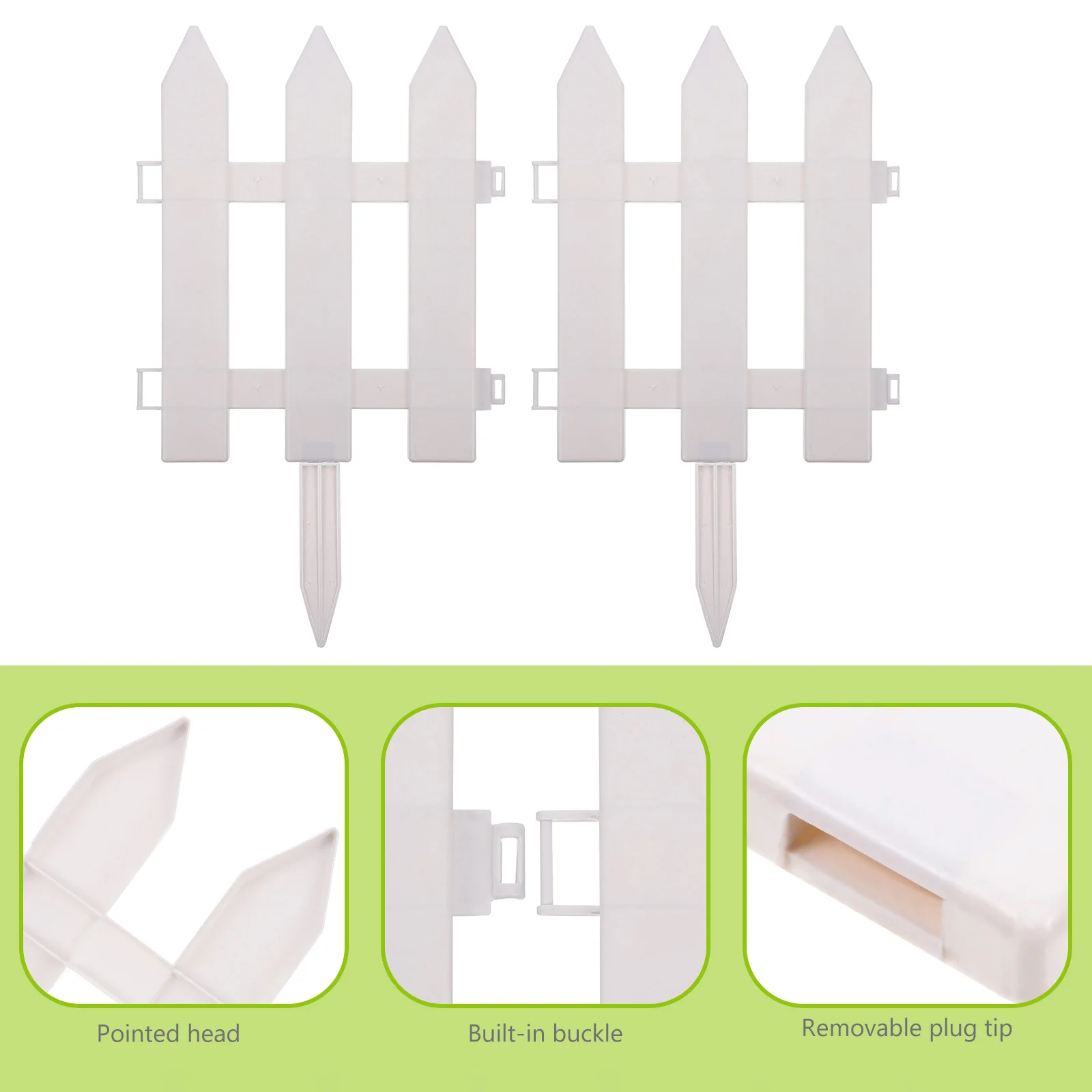 2-set tuinkanten hekwerk kunststof gazonrand voor bloembedden opritten paden buitengebruik lichtgewicht duurzaam tuin decoratief