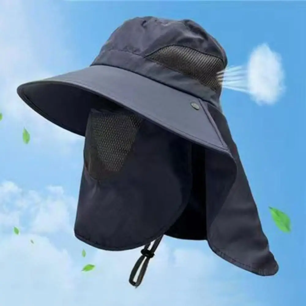 بالاكلافا قبعة قبعات قناع مجموعة قبعة دلو واقية من الشمس الأشعة فوق البنفسجية حماية صياد قبعة الرقبة رفرف واسعة حافة قبعة الشمس تسلق #3