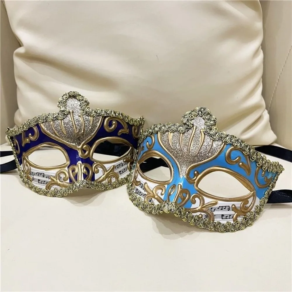 Accessoires de Cosplay de fête, masques d'halloween, demi-visage en plastique, masque à paillettes, accessoires de Costume de carnaval, mascarade, masque de venise