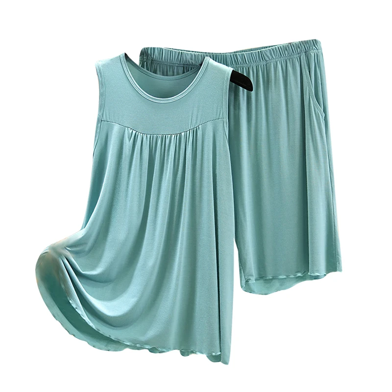 طقم ملابس مشروط للسيدات صيفي فضفاض مقاس كبير قاعدة سفيل سترة منزلية غير رسمية مكونة من قطعتين طقم مريح للتنفس...