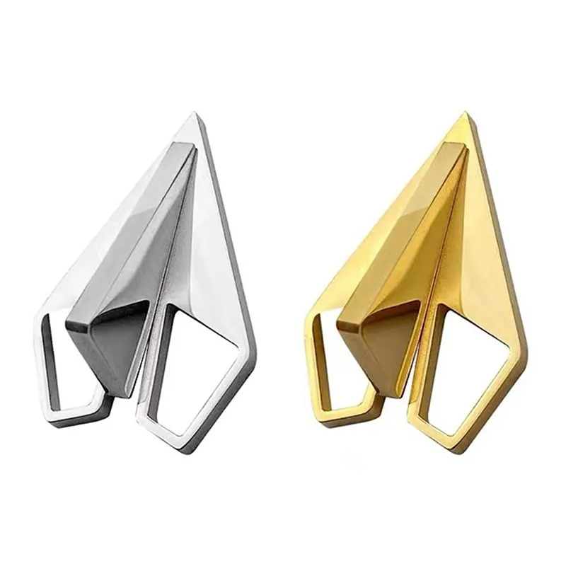 

Vintage Stainless Steel Paper Airplane Brooch Fashion Design Sense Trendy Suit Shirt Pin Backpack Shirt Bag Bag Accessories
