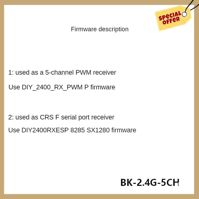 ELRS 2,4 ГГц 5-канальный ШИМ-приемник Expresslrs с 2Dbi 2,4G медная трубчатая антенна Протокол ШИМ/CRSF для RC FPV Дрон с фиксированным крылом-WMAN