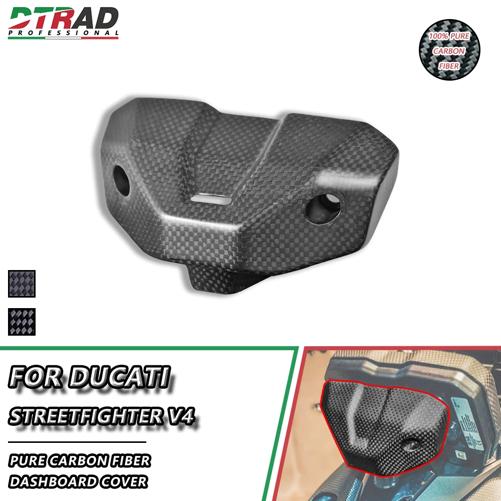 DashBoard Cover For DUCATI Streetfighter V4 1100 S SP Carbon Fiber Instrument Cover DP Version Lower Cap Motorcycle Accessories