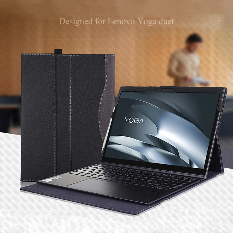 Laptop Sleeve For Lenovo YOGA Duet 2021 13 Inch Tablet PC Case For Yoga Duet 7 13IML Creative Design PU Leather Protective Cover