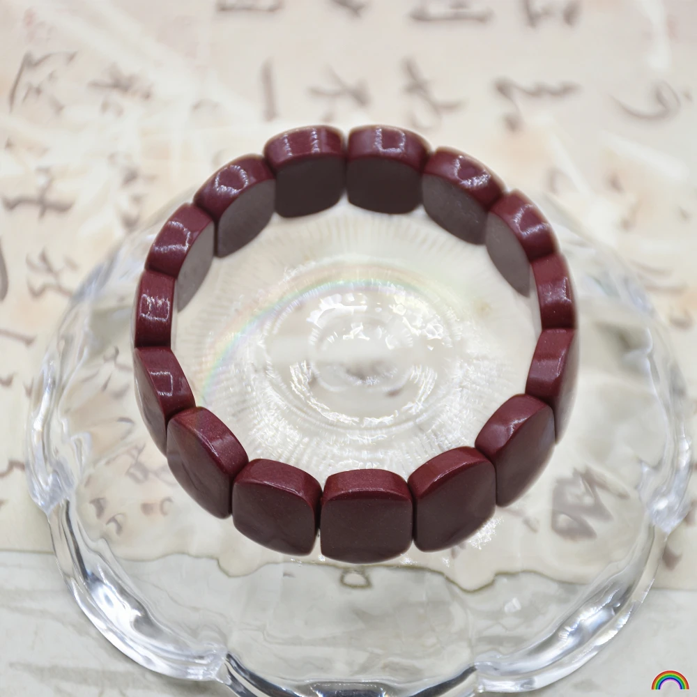 Natural cinnabar handmade volleyball purple gold sand bracelet original red bracelet transfer bead jewelry Rwbuy brand design