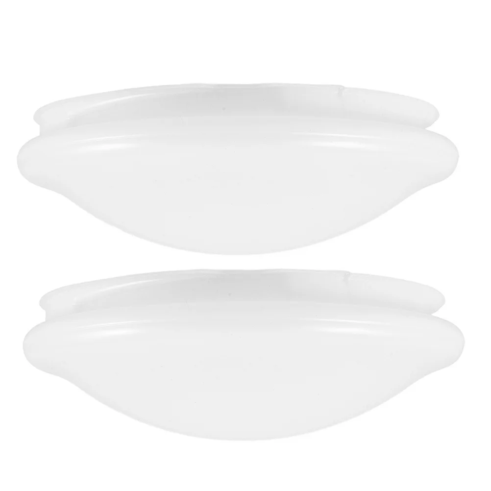 تركيبات السقف الظل 2 قطعة أغطية الضوء البلاستيكية ل فلوش جبل مصباح الحمام المطبخ غرفة نوم كليب على غطاء الثريا قبة