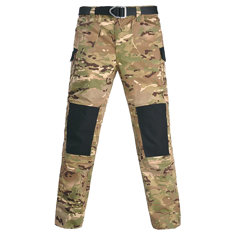 

Man Pants Tactical Cargo Pants Men Climbing Clothes Wear Resistant Hiking Trousers Airsoft Paintball Pants CP Camping Clothing